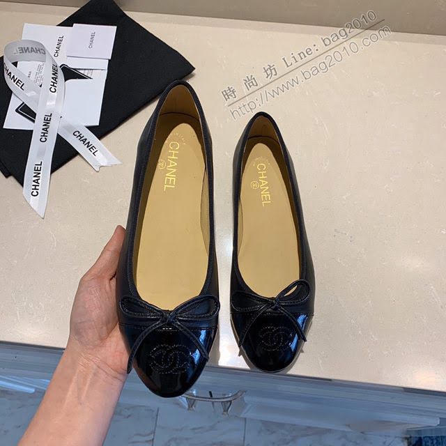 Chanel女鞋 香奈兒頂級芭蕾舞鞋 Chanel羊皮舒適平底鞋  naq1068